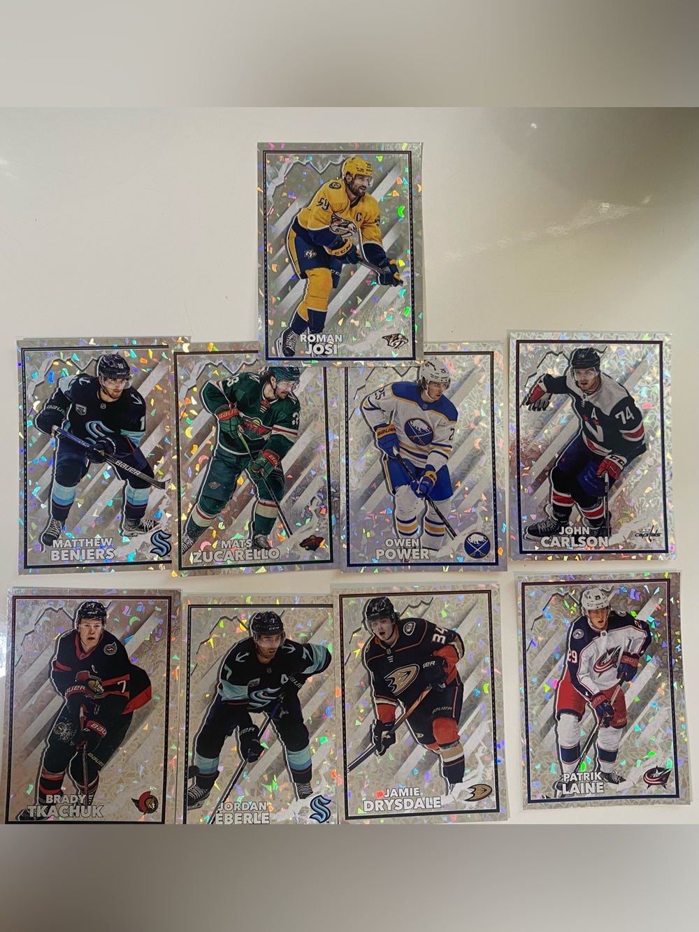 Topps Silver Holographic NHL Hockey Sticker Lot